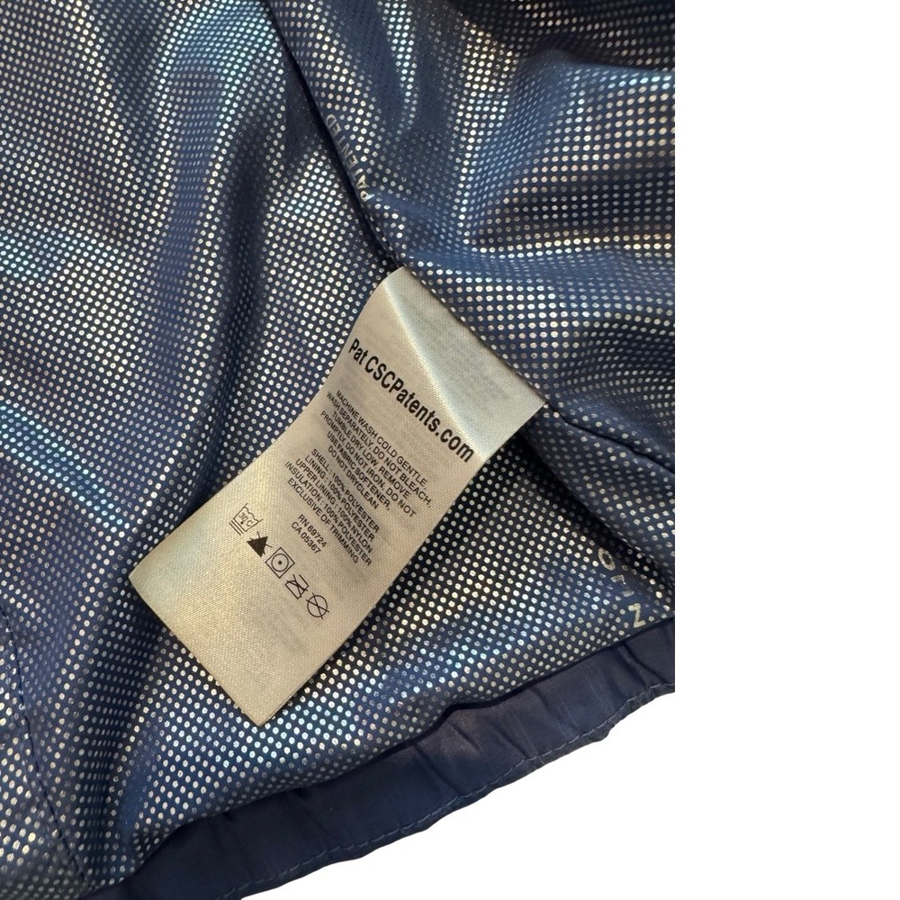 Columbia Boys Blue Omni-Heat Hooded Puffer Jacket Quilted Coat Size L 14/16 - Picture 9 of 12